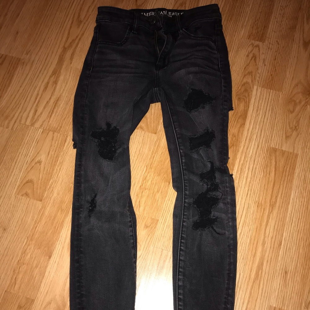 American eagle “destroyed” jeggings